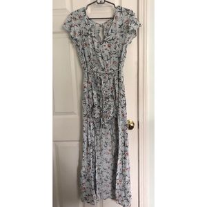 American Eagle Blue Floral Romper